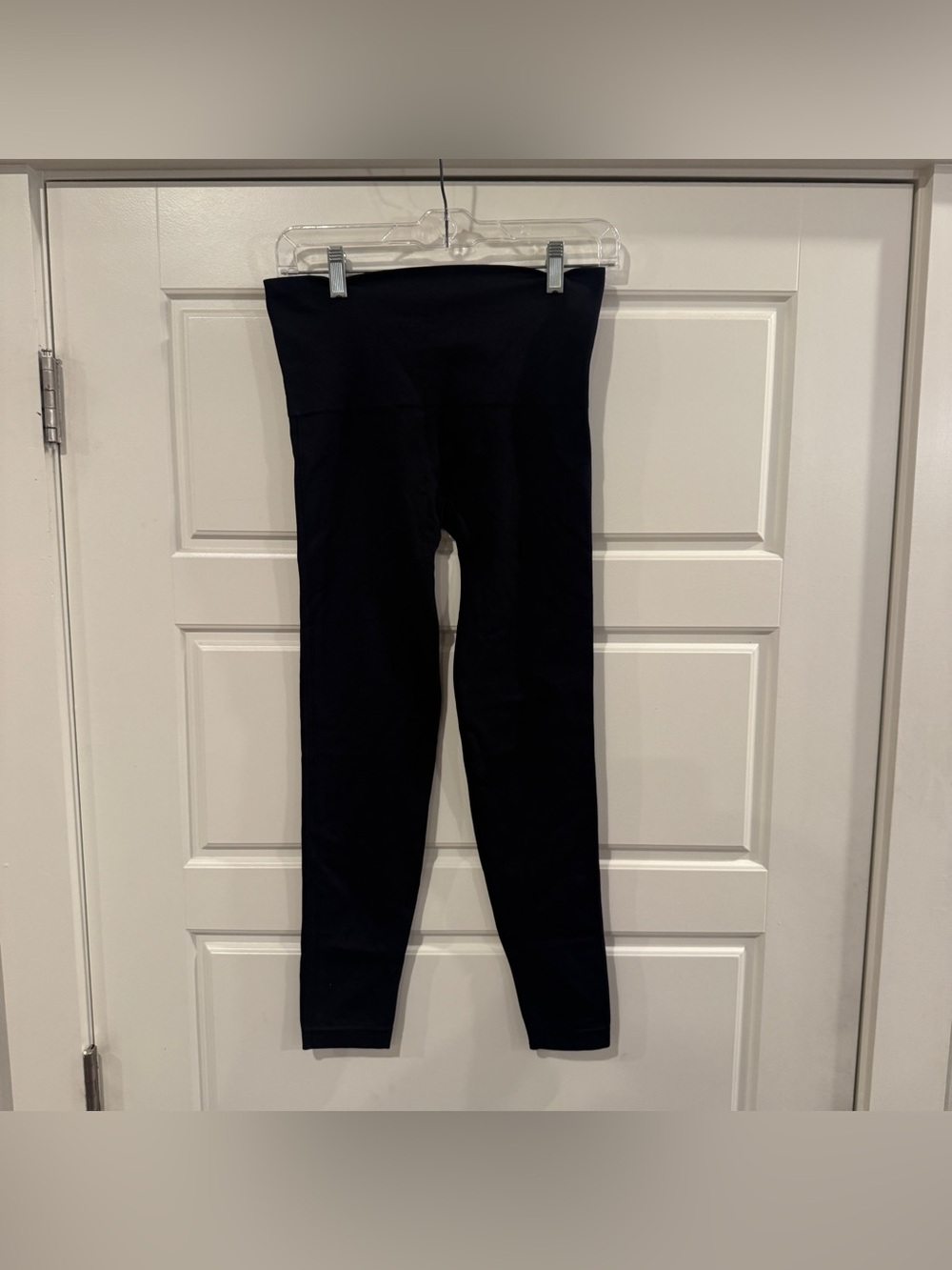 Spanx Look At Me Now Black Seamless Leggings Women’s Size Large